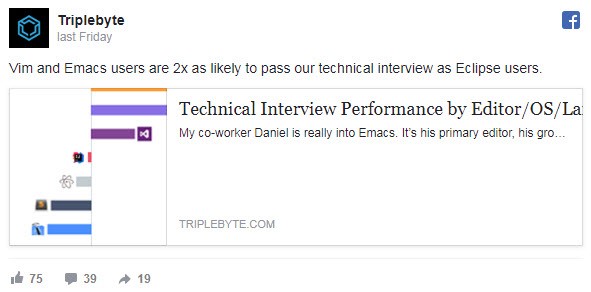 Customer pain points Triplebyte Facebook ad example