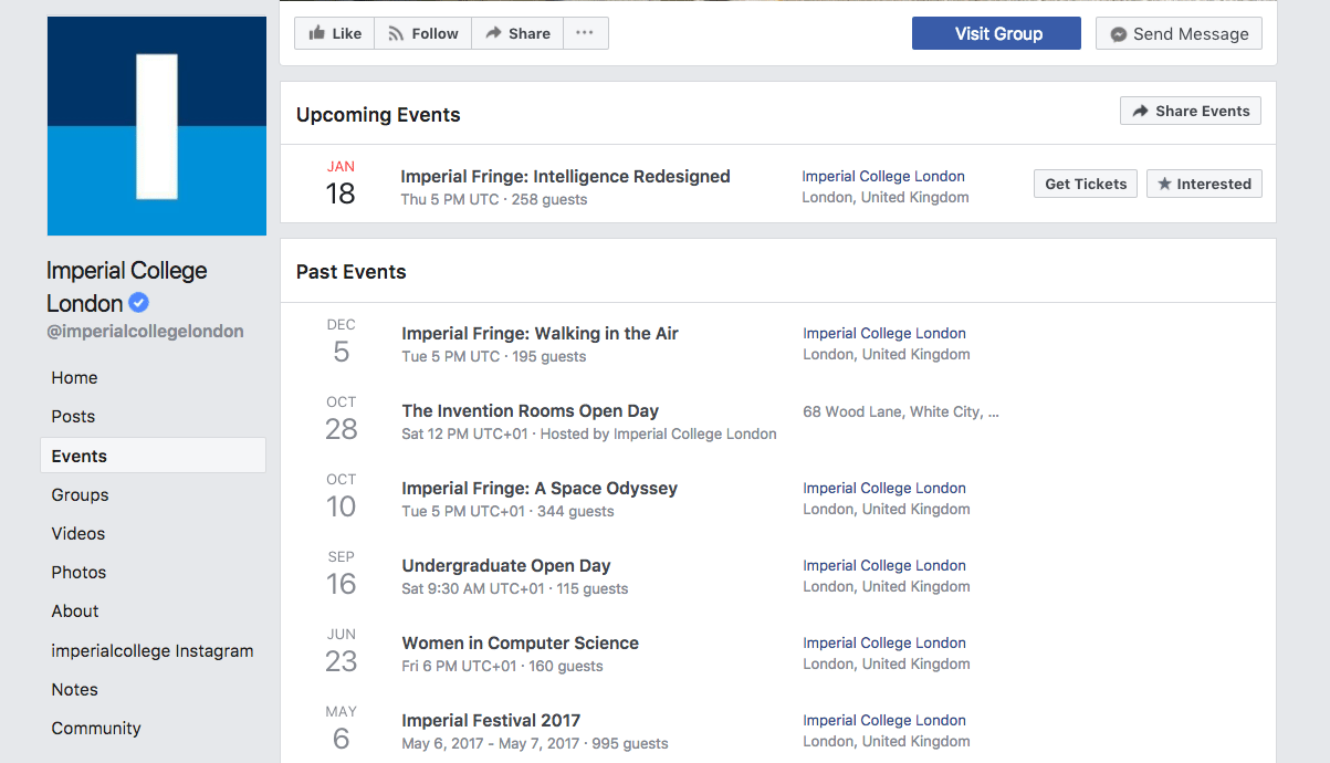 Imperial College London events Imperial College London events