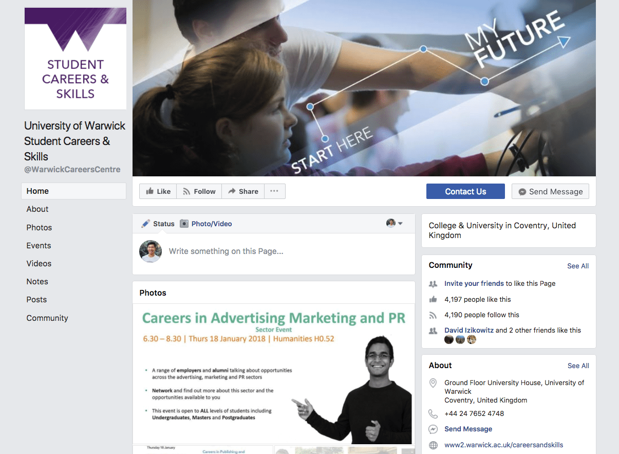 University of Warwick Student Careers and Skills University of Warwick Student Careers and Skills