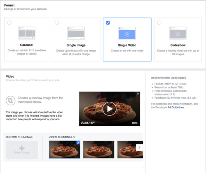 thumbnails for instagram video ads