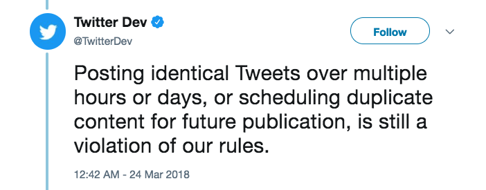 Twitter rule tweet Twitter rule tweet