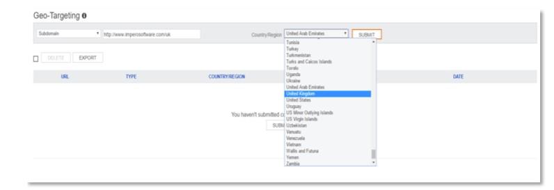 geo targeting in bing
