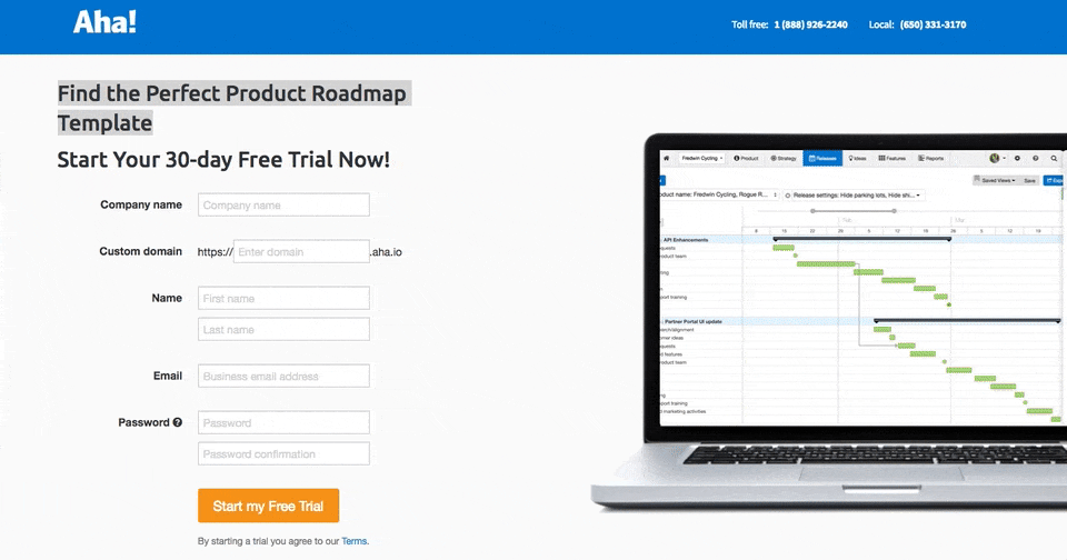 aha-landing-page-design-principles