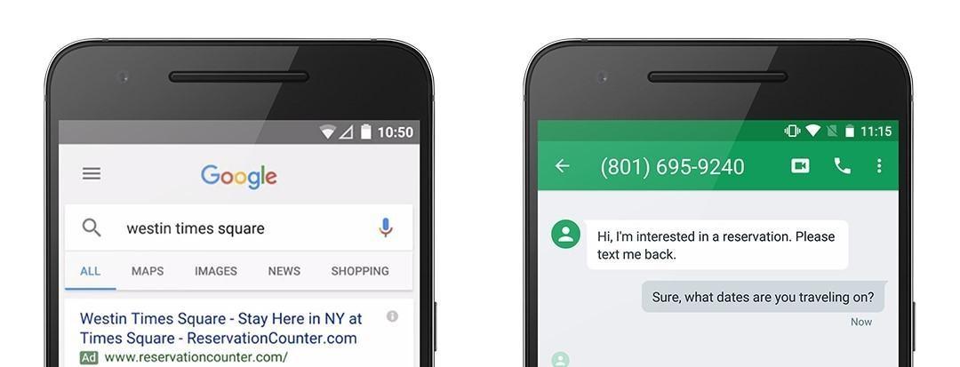 mobile conversion text to reserve