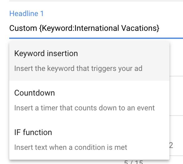 ad automation keyword insertion
