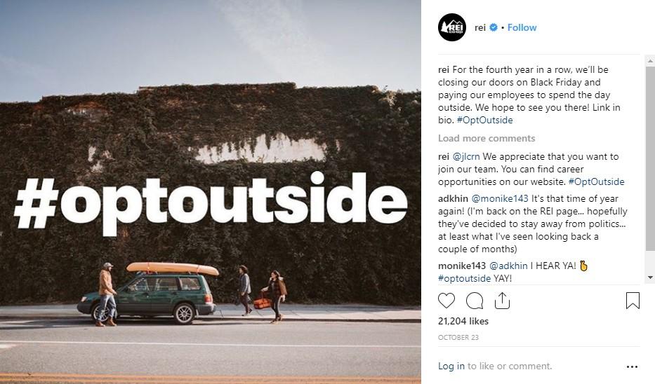 brand story rei opt outside campaign