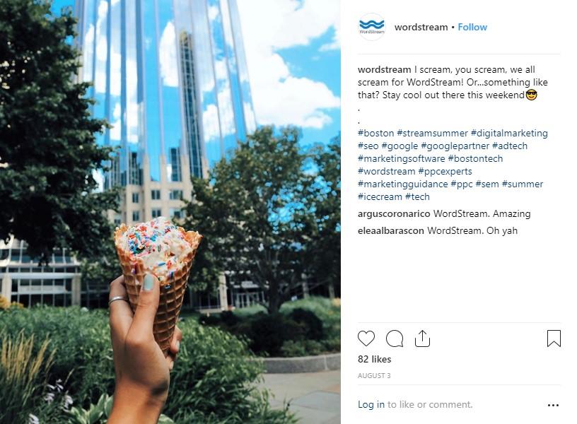brand story wordstream instagram