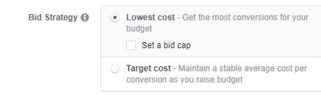 Facebook objectives bid strategy