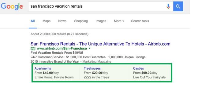 automated ad extensions price extension