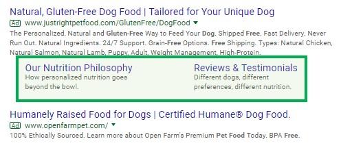 automated ad extensions sitelinks