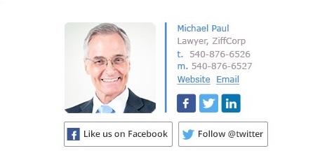 cold email signature example