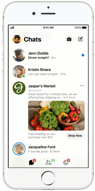 Facebook messenger bots chat