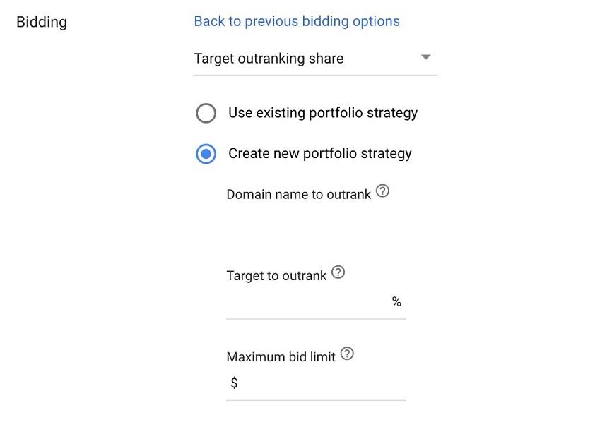 Target Outranking Share