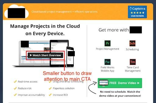 optimized landing page