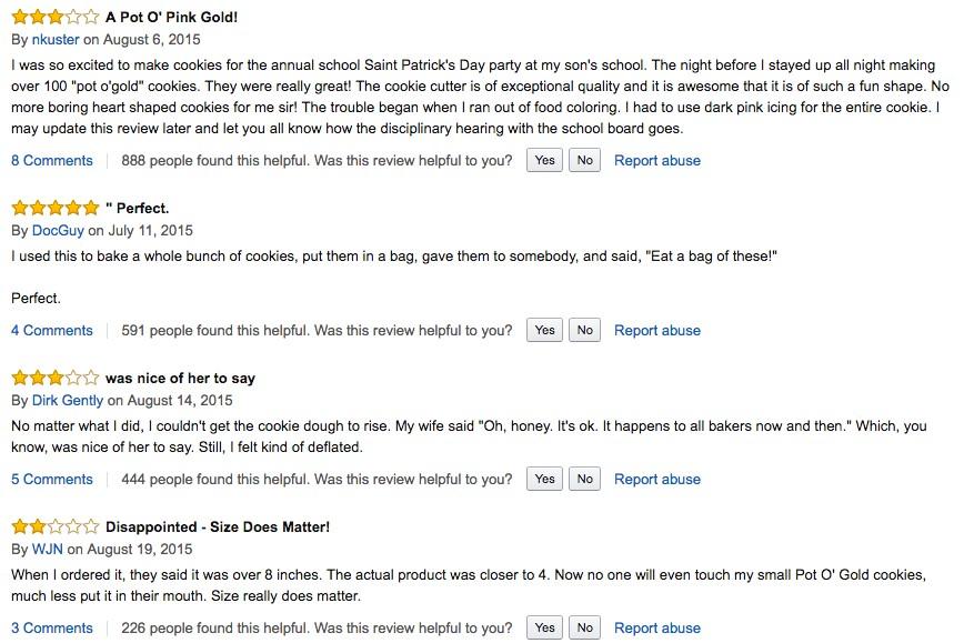 Amazon reviews