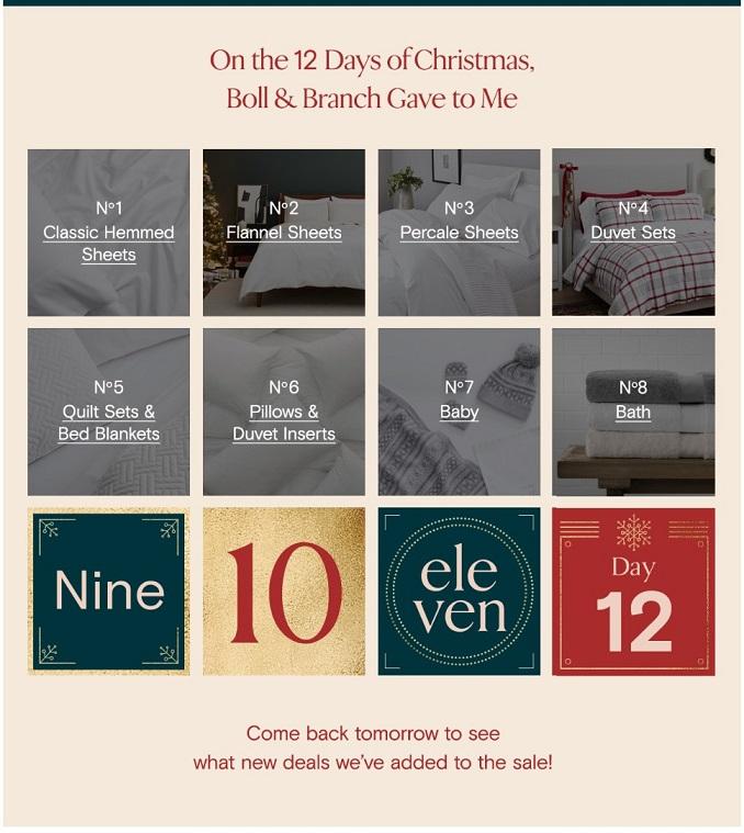 email marketing from Boll and Branch b-spot image