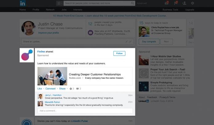 linkedin-interest-targeting-social-engagement-example