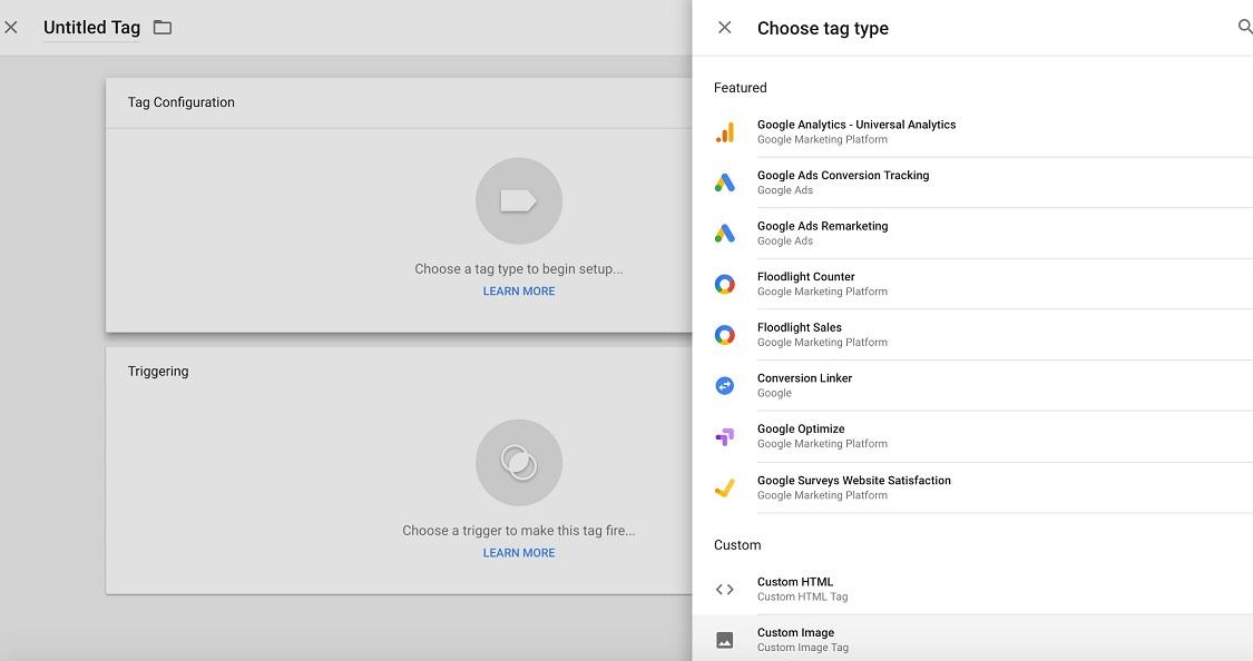 Google Tag Manager home