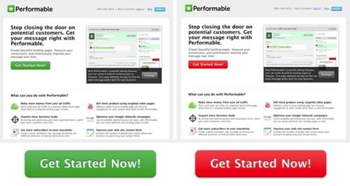 landing page design in HubSpot study