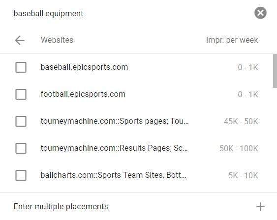 example of YouTube ad placements