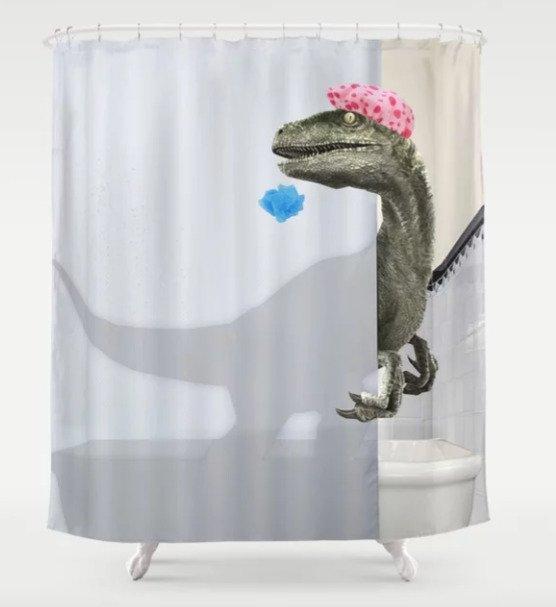 ecommerce-ppc-dinosaur-shower-curtain