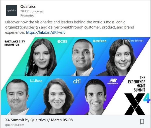 LinkedIn advertising sponsored content