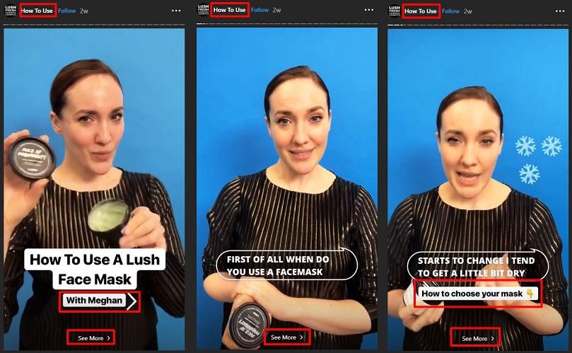 Instagram ephemeral content example