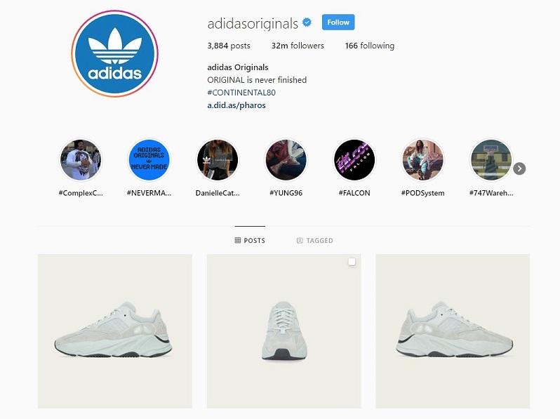 ecommerce brands product images on Instagram