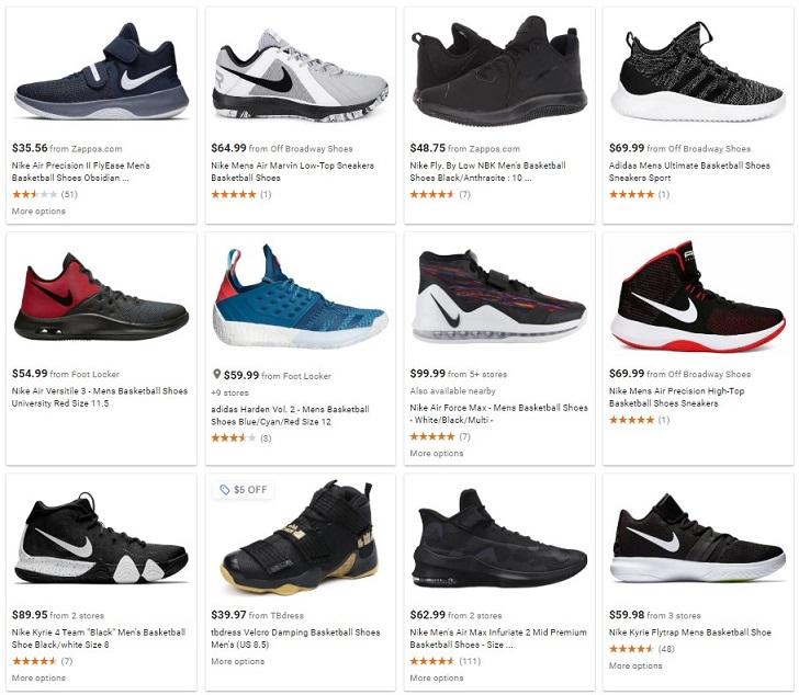 ads for sneakers