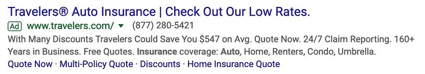 lead quality example of ad copy without qualifying language