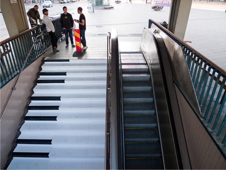 piano stairs image