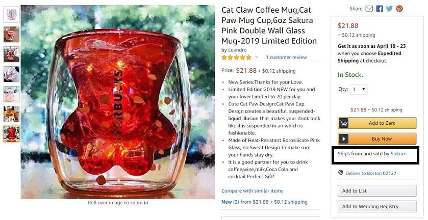 selling on Amazon directly example listing