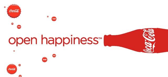 Coke ad with message