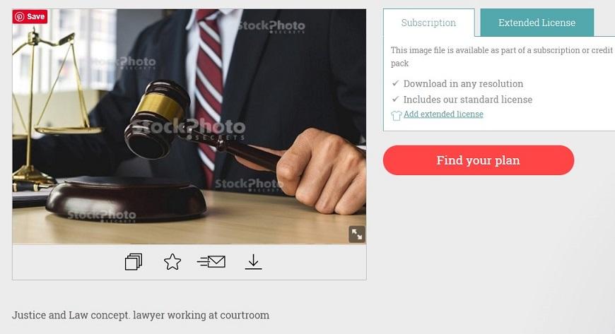 stock photo of man with gavel
