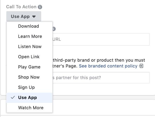 set a CTA button option
