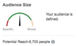 Instagram ads audience size