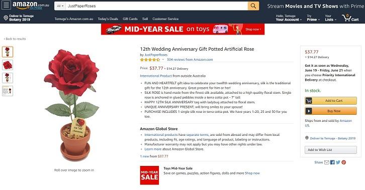 Amazon sponsored products example