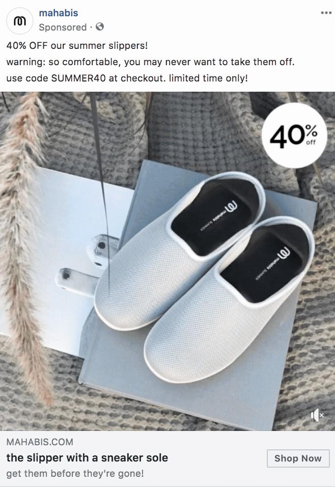 cost effective Facebook ad example