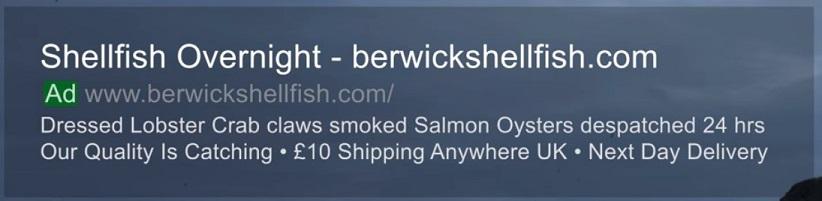 cost effective search ad example