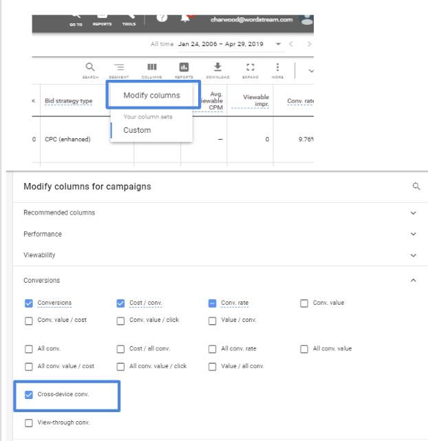 select "cross-device conv"