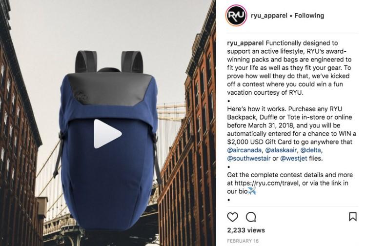 social contest Instagram