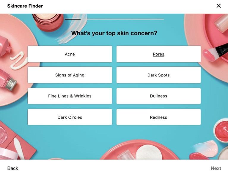 Sephora's quiz for rewards program