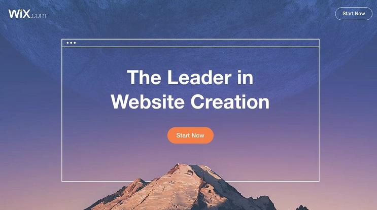 Wix landing page