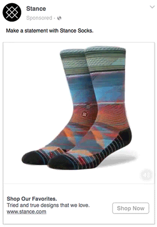 Facebook Slideshow Ads example