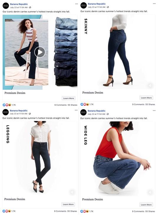 Facebook Slideshow Ad example with variety