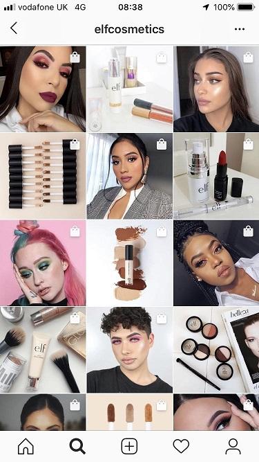 Gen Z influencer campaign elf cosmetics