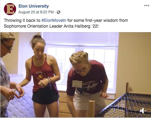 higher education marketing social media example of happy students