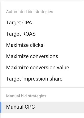 Google Ads bidding strategies