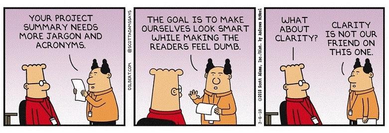 copywriting tips summarize in a sentence comic