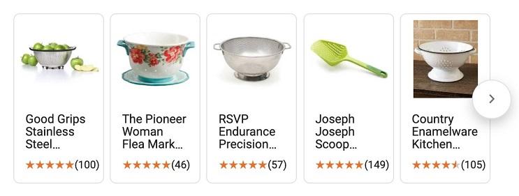 Google Shopping product review data feed example
